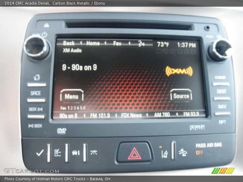 Carbon Black Metallic / Ebony 2014 GMC Acadia Denali