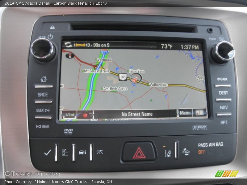 Carbon Black Metallic / Ebony 2014 GMC Acadia Denali