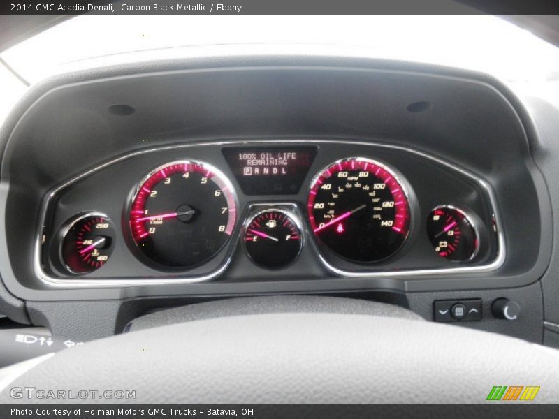 Carbon Black Metallic / Ebony 2014 GMC Acadia Denali