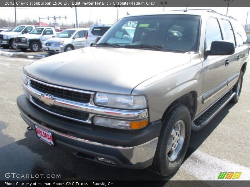 Light Pewter Metallic / Graphite/Medium Gray 2002 Chevrolet Suburban 1500 LT