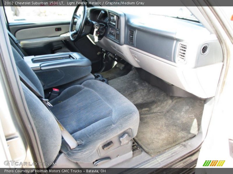 Light Pewter Metallic / Graphite/Medium Gray 2002 Chevrolet Suburban 1500 LT