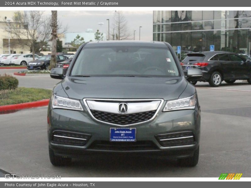 Forest Mist Metallic / Graystone 2014 Acura MDX Technology