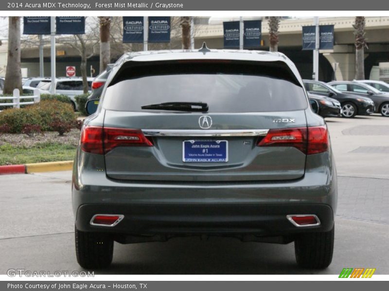 Forest Mist Metallic / Graystone 2014 Acura MDX Technology