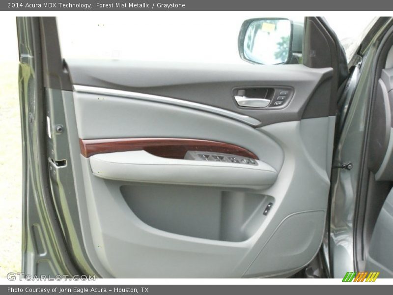Forest Mist Metallic / Graystone 2014 Acura MDX Technology