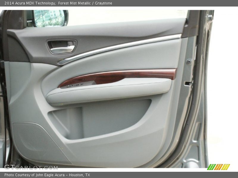 Forest Mist Metallic / Graystone 2014 Acura MDX Technology