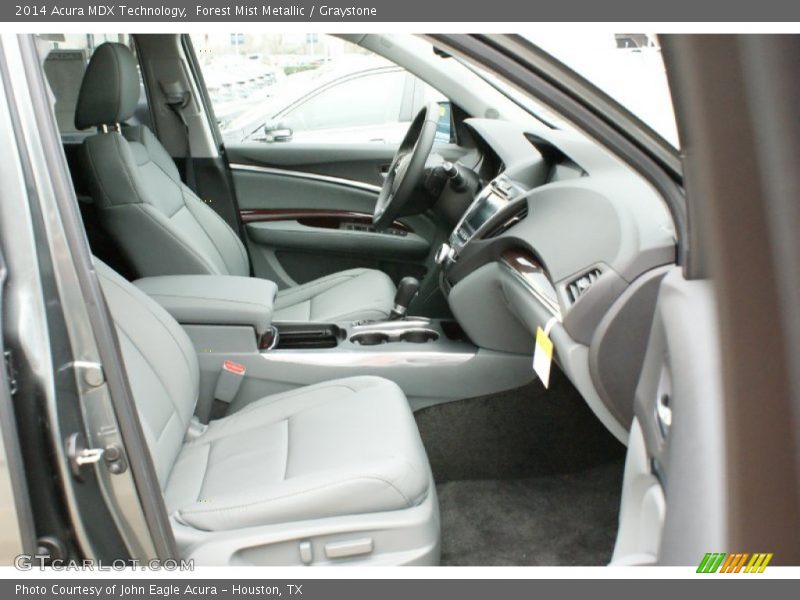 Forest Mist Metallic / Graystone 2014 Acura MDX Technology