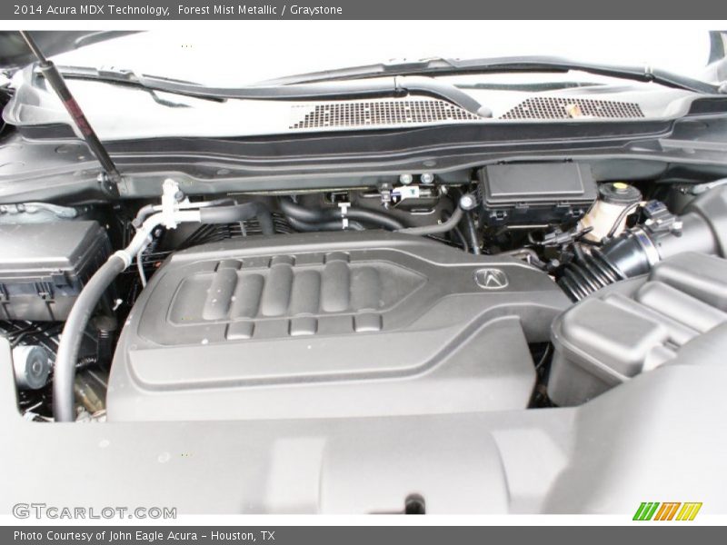 Forest Mist Metallic / Graystone 2014 Acura MDX Technology