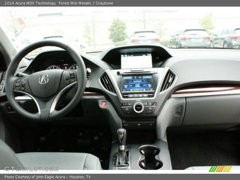 Forest Mist Metallic / Graystone 2014 Acura MDX Technology