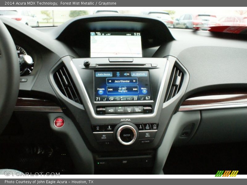 Forest Mist Metallic / Graystone 2014 Acura MDX Technology