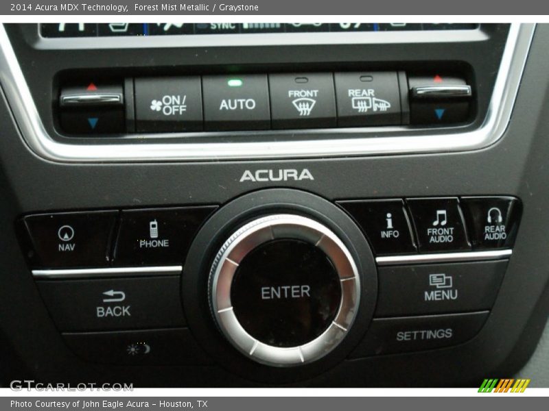 Forest Mist Metallic / Graystone 2014 Acura MDX Technology