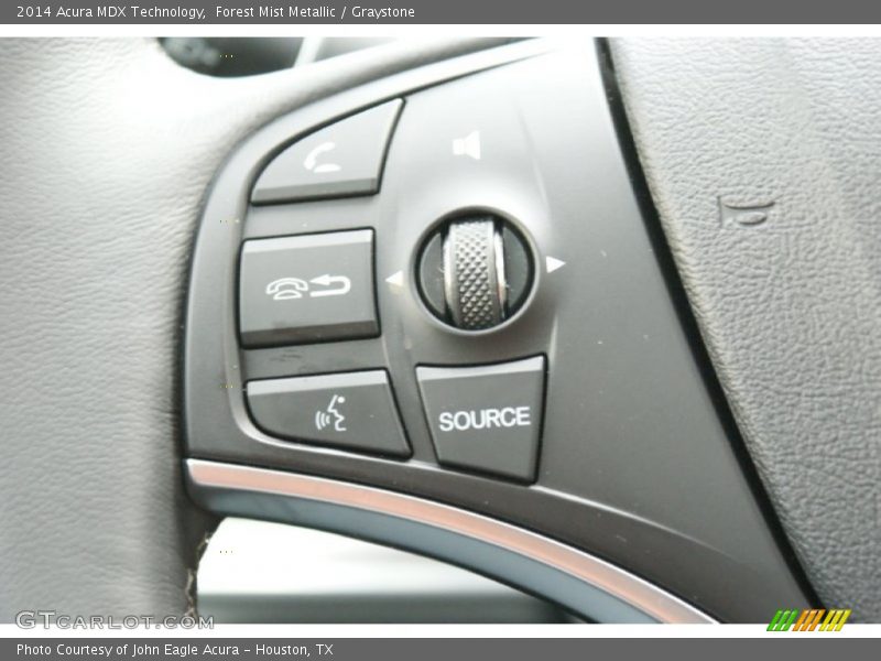 Forest Mist Metallic / Graystone 2014 Acura MDX Technology