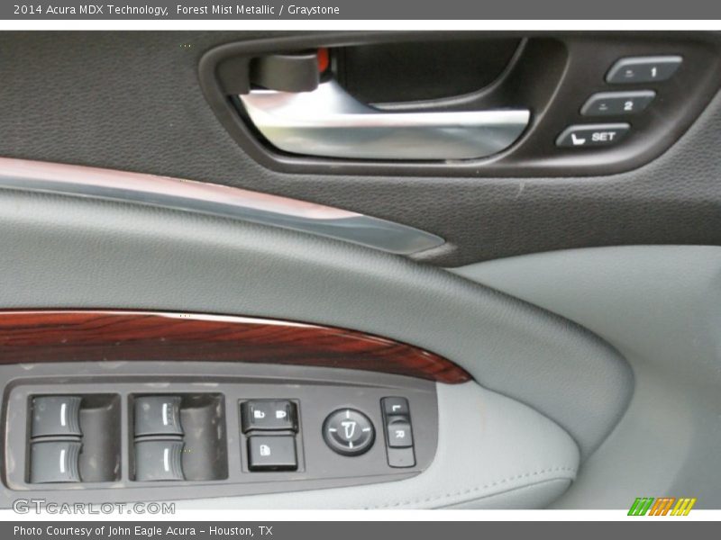 Forest Mist Metallic / Graystone 2014 Acura MDX Technology