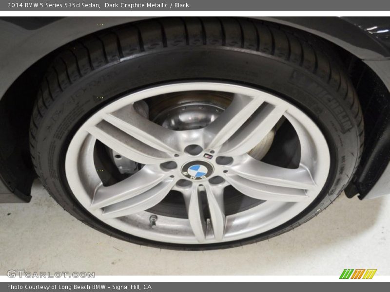 Dark Graphite Metallic / Black 2014 BMW 5 Series 535d Sedan