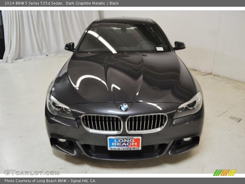 Dark Graphite Metallic / Black 2014 BMW 5 Series 535d Sedan