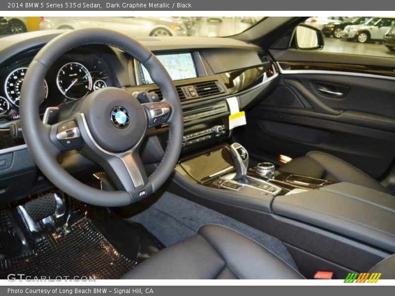 Dark Graphite Metallic / Black 2014 BMW 5 Series 535d Sedan