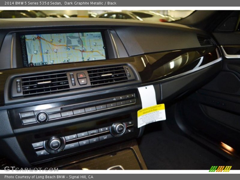 Dark Graphite Metallic / Black 2014 BMW 5 Series 535d Sedan