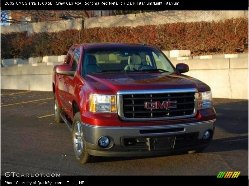 Sonoma Red Metallic / Dark Titanium/Light Titanium 2009 GMC Sierra 1500 SLT Crew Cab 4x4