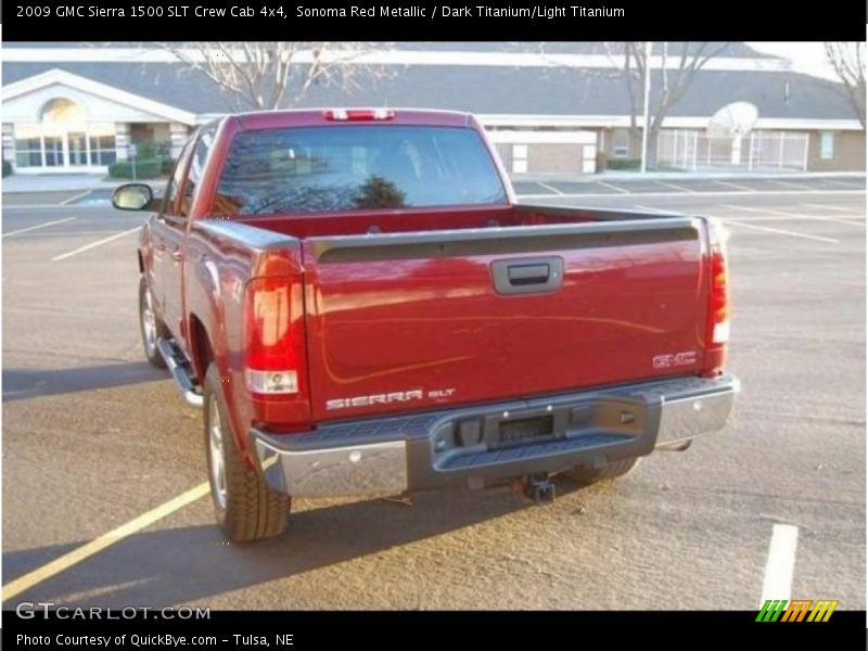 Sonoma Red Metallic / Dark Titanium/Light Titanium 2009 GMC Sierra 1500 SLT Crew Cab 4x4