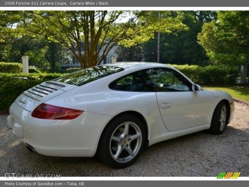 Carrara White / Black 2008 Porsche 911 Carrera Coupe