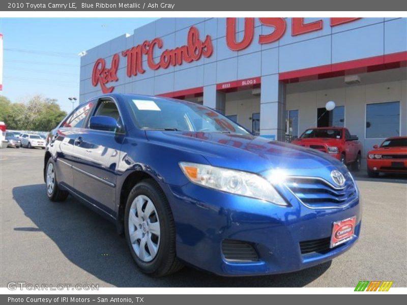 Blue Ribbon Metallic / Ash Gray 2010 Toyota Camry LE