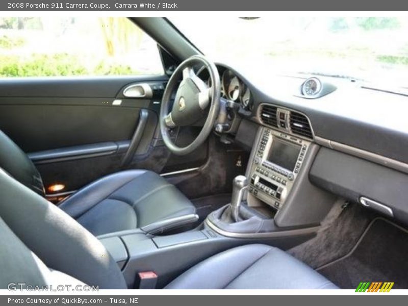 Carrara White / Black 2008 Porsche 911 Carrera Coupe