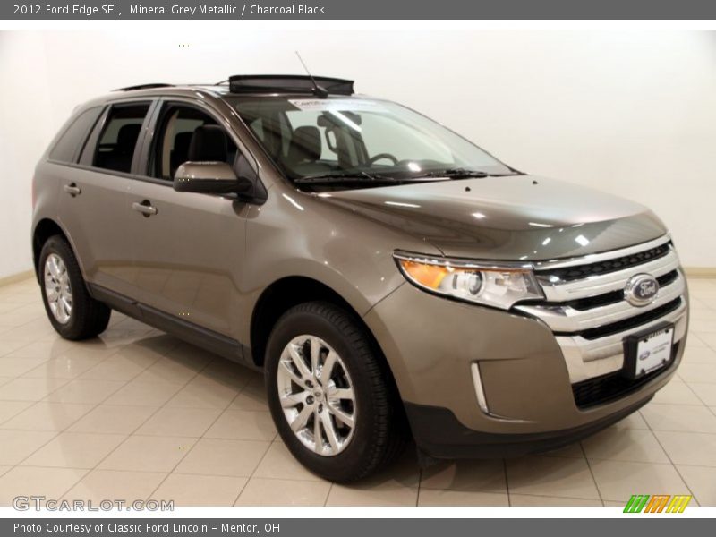Mineral Grey Metallic / Charcoal Black 2012 Ford Edge SEL