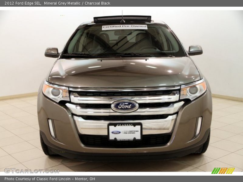 Mineral Grey Metallic / Charcoal Black 2012 Ford Edge SEL