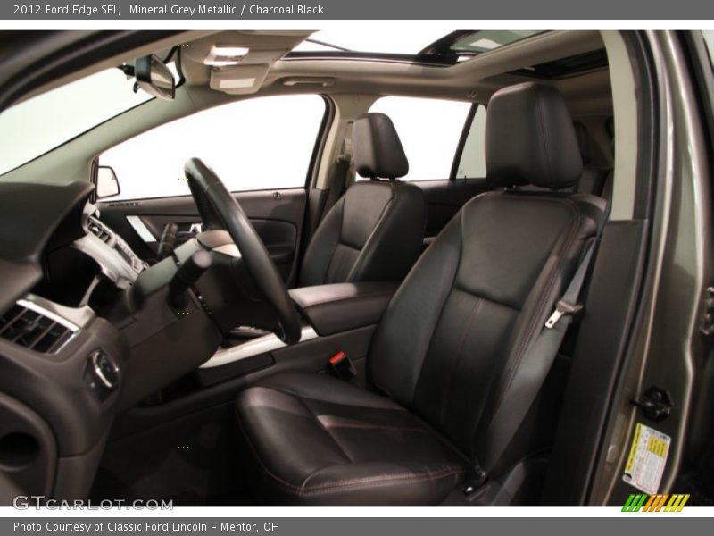 Mineral Grey Metallic / Charcoal Black 2012 Ford Edge SEL