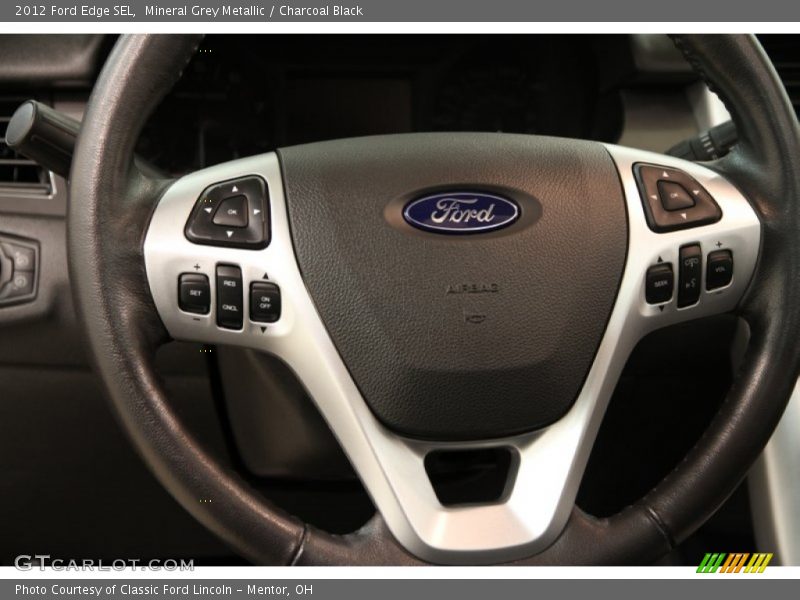 Mineral Grey Metallic / Charcoal Black 2012 Ford Edge SEL