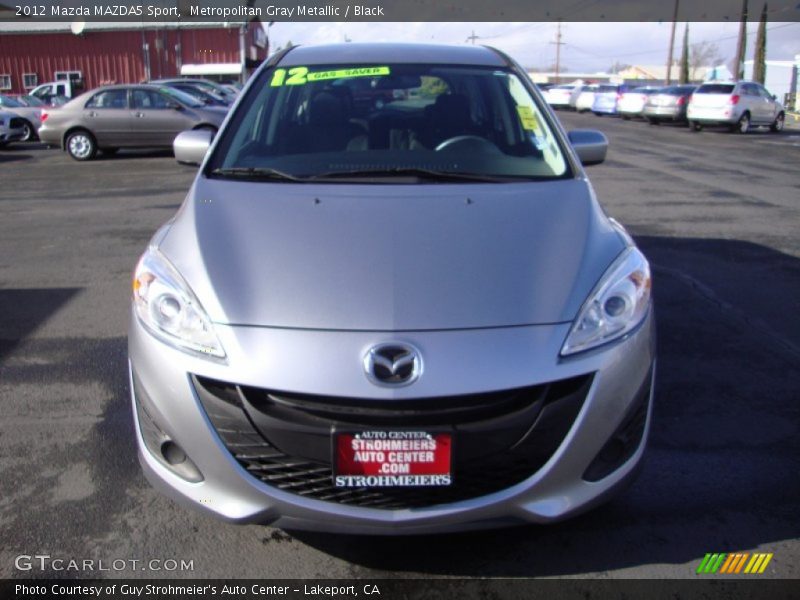 Metropolitan Gray Metallic / Black 2012 Mazda MAZDA5 Sport