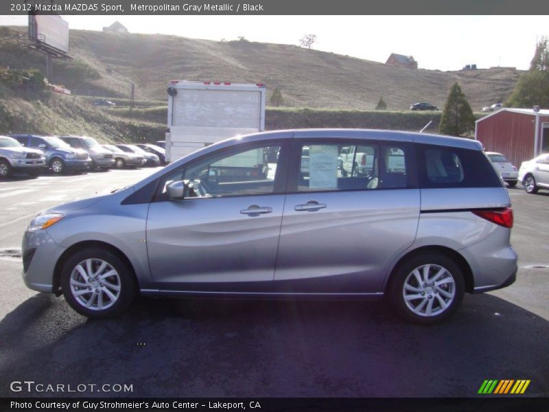 Metropolitan Gray Metallic / Black 2012 Mazda MAZDA5 Sport