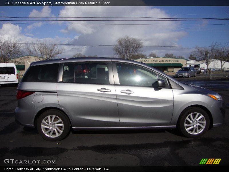 Metropolitan Gray Metallic / Black 2012 Mazda MAZDA5 Sport