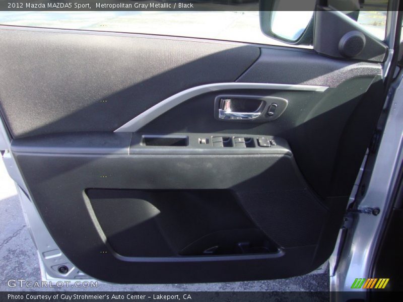 Metropolitan Gray Metallic / Black 2012 Mazda MAZDA5 Sport