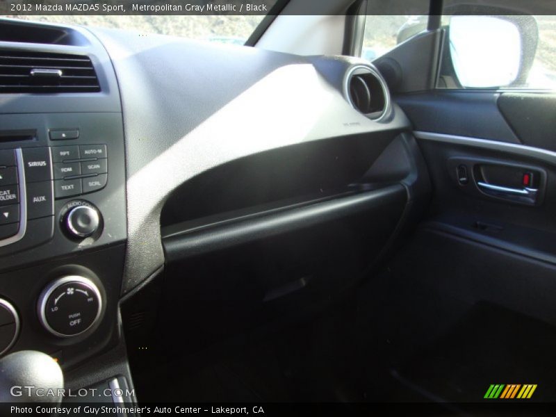 Metropolitan Gray Metallic / Black 2012 Mazda MAZDA5 Sport