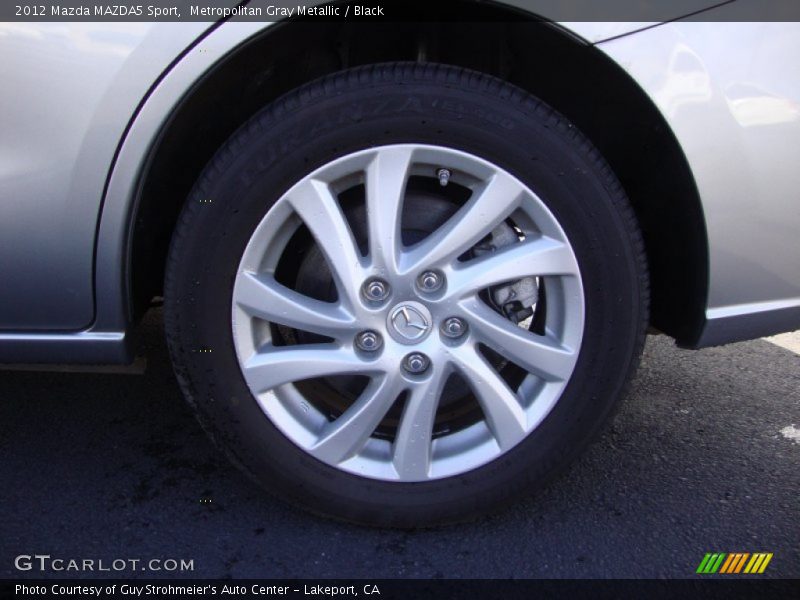 Metropolitan Gray Metallic / Black 2012 Mazda MAZDA5 Sport