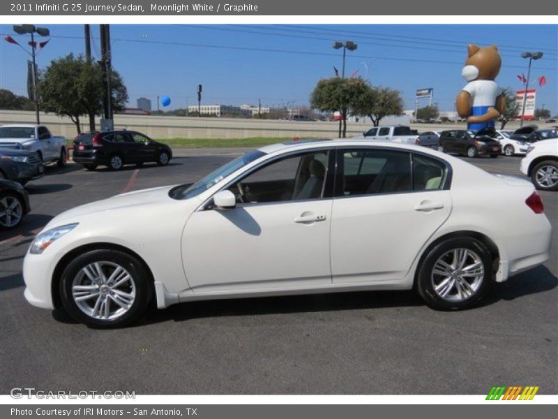 Moonlight White / Graphite 2011 Infiniti G 25 Journey Sedan