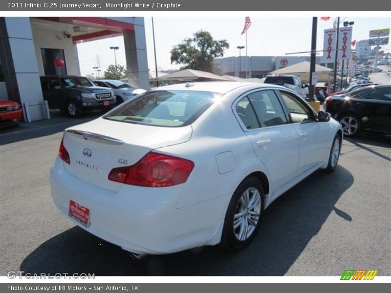 Moonlight White / Graphite 2011 Infiniti G 25 Journey Sedan