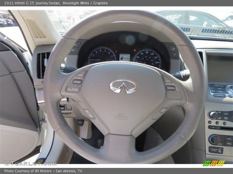 Moonlight White / Graphite 2011 Infiniti G 25 Journey Sedan