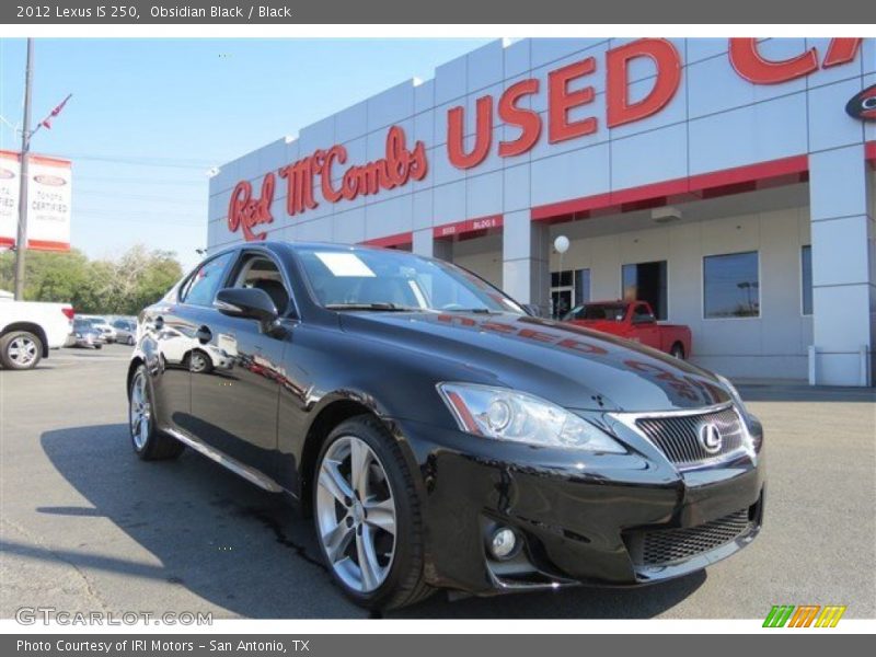 Obsidian Black / Black 2012 Lexus IS 250
