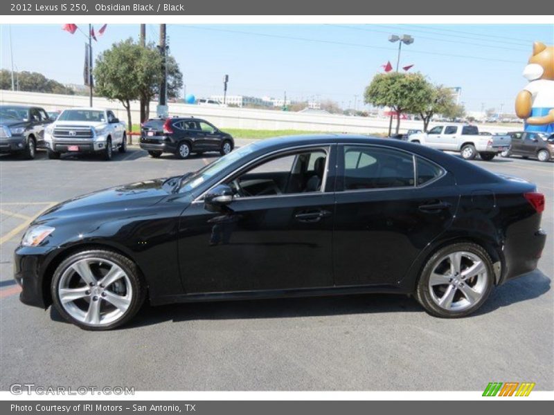 Obsidian Black / Black 2012 Lexus IS 250
