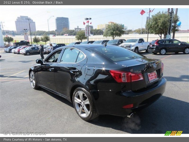 Obsidian Black / Black 2012 Lexus IS 250