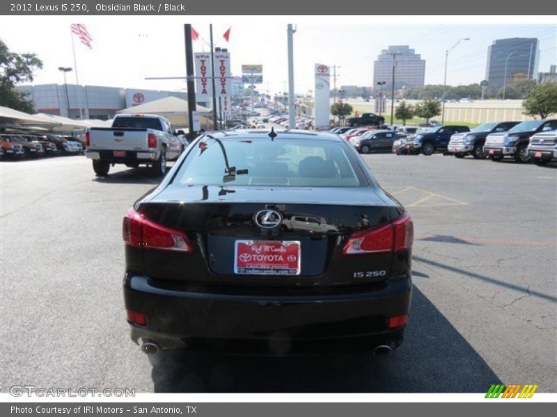 Obsidian Black / Black 2012 Lexus IS 250