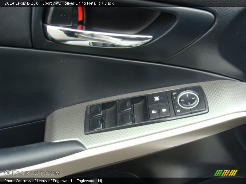 Silver Lining Metallic / Black 2014 Lexus IS 250 F Sport AWD