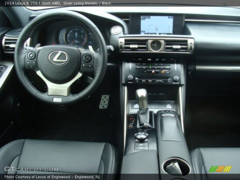 Silver Lining Metallic / Black 2014 Lexus IS 250 F Sport AWD
