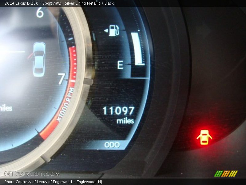 Silver Lining Metallic / Black 2014 Lexus IS 250 F Sport AWD