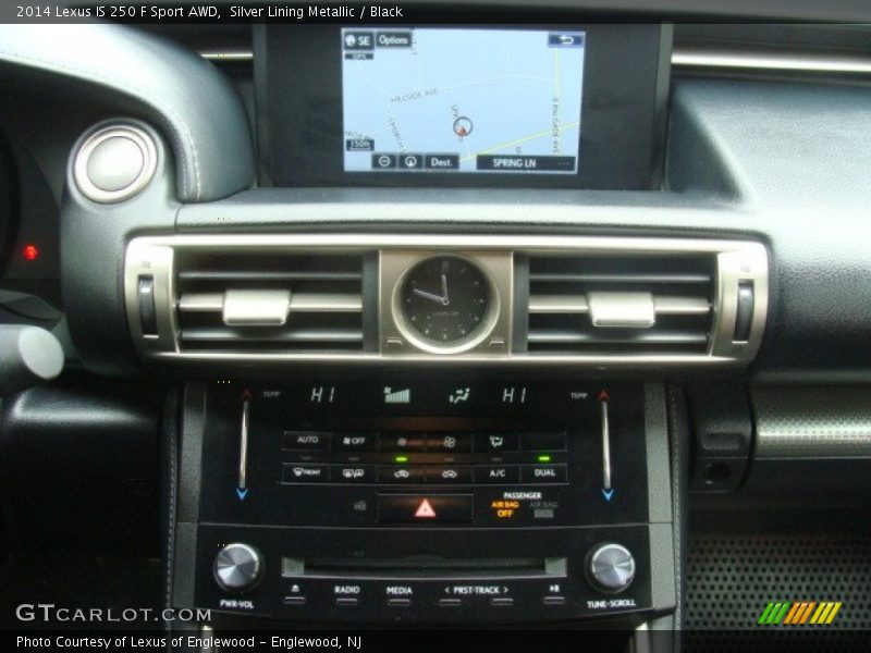 Silver Lining Metallic / Black 2014 Lexus IS 250 F Sport AWD