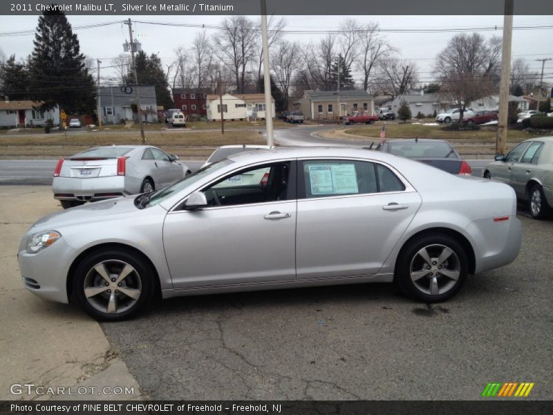 Silver Ice Metallic / Titanium 2011 Chevrolet Malibu LT