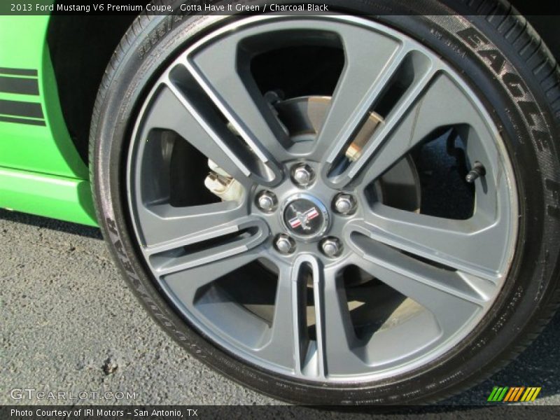 Gotta Have It Green / Charcoal Black 2013 Ford Mustang V6 Premium Coupe
