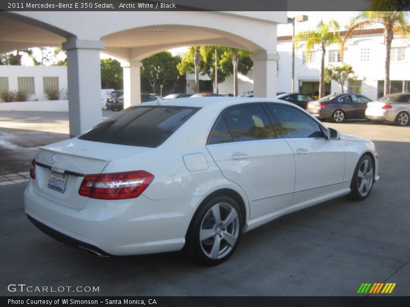 Arctic White / Black 2011 Mercedes-Benz E 350 Sedan