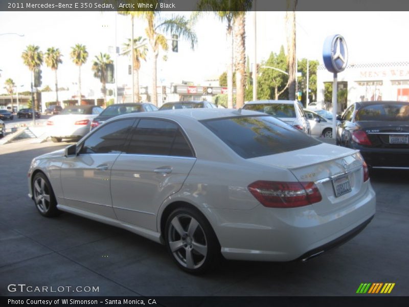 Arctic White / Black 2011 Mercedes-Benz E 350 Sedan